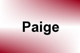Paige - Given Name Information and Usage Statistics